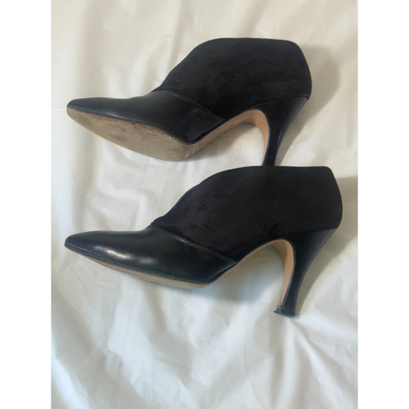 Ellen Tracy Ankle Bootie LEATHER AND Suede size 7 M ITALY - Picture 6 of 15